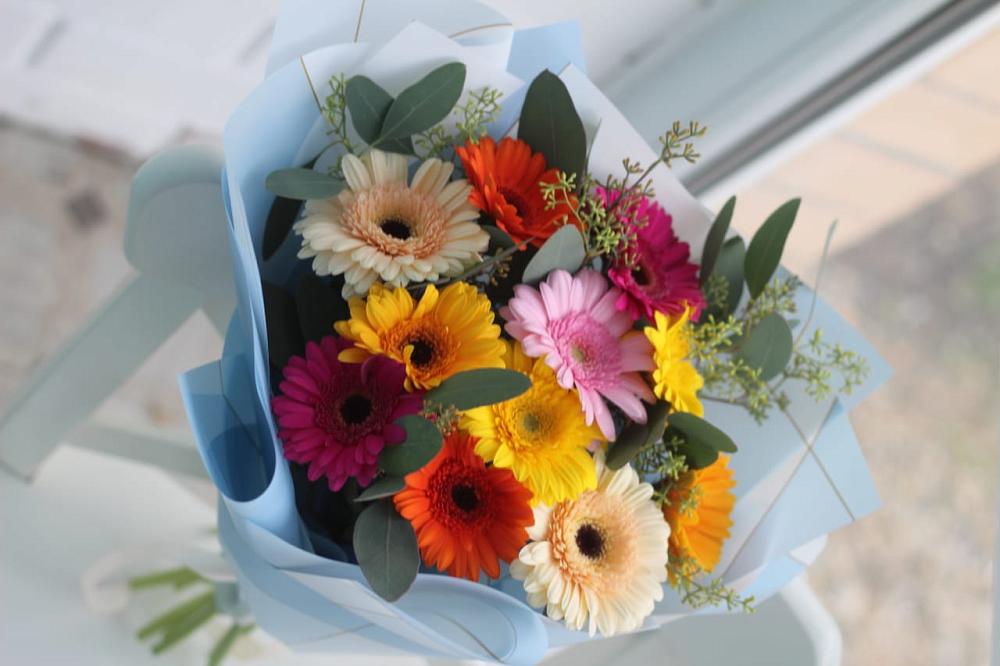 Букет цветов из: Герберы в Рязанской