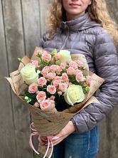 Букет цветов из:  Розы в Рязанской