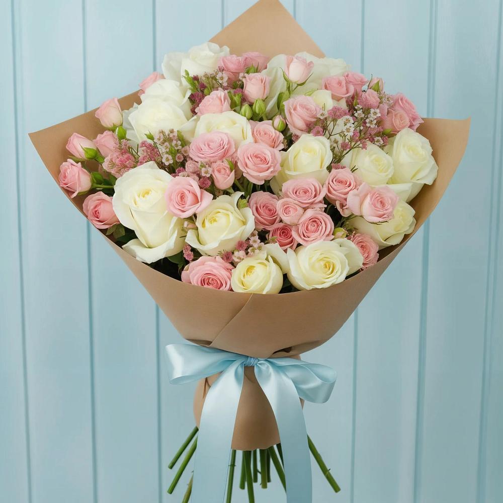 Букет цветов из: Розы в Рязанской