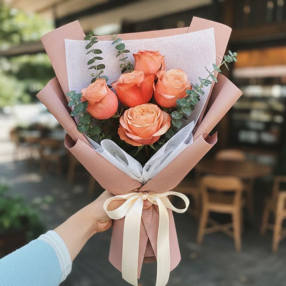 Букет цветов из: Розы в Рязанской