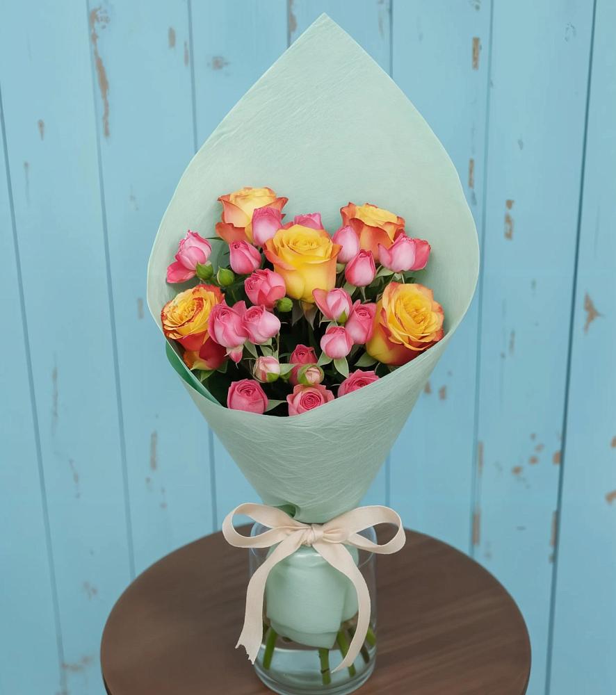 Букет цветов из: Розы в Рязанской