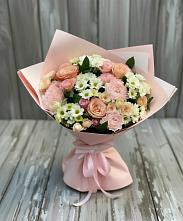 Букет цветов из:  Гвоздики, Розы и Хризантемы #REPLACE_PRED# Рязанской