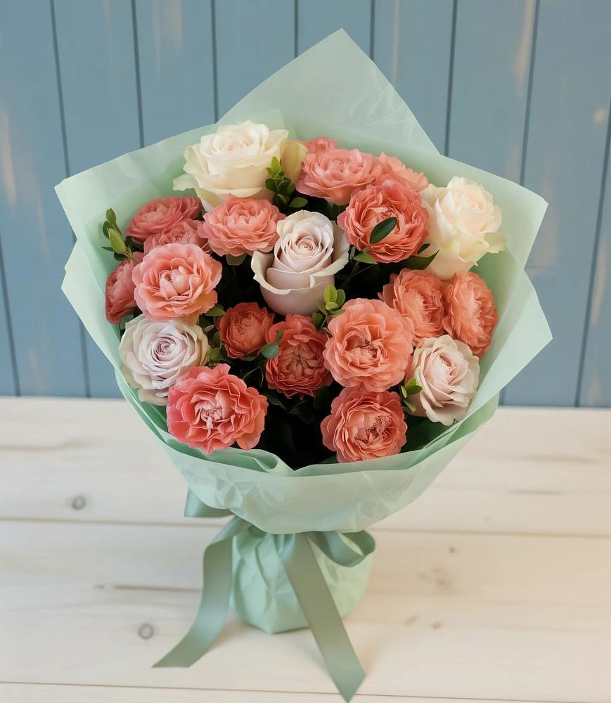 Букет цветов из: Розы в Рязанской