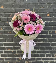 Букет цветов из:  Герберы и Хризантемы в Рязанской