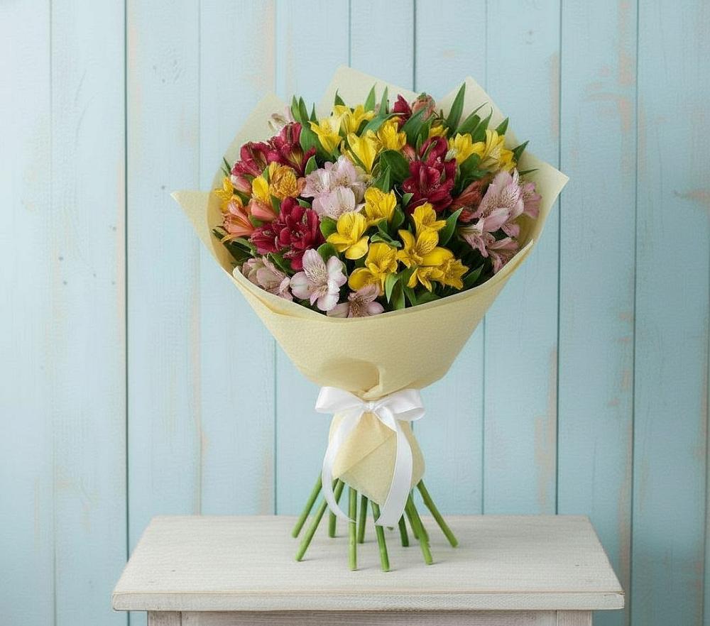 Букет цветов из: Альстромерии в Рязанской