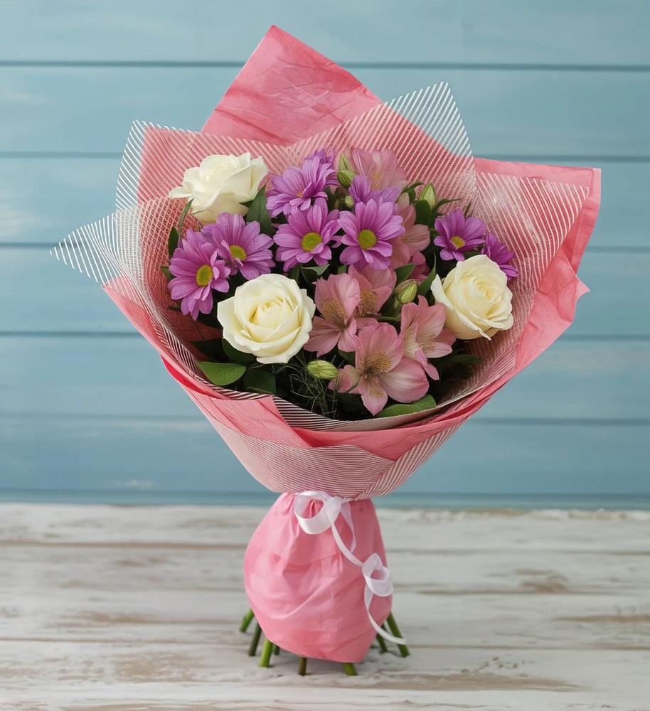 Букет цветов из: Герберы в Рязанской