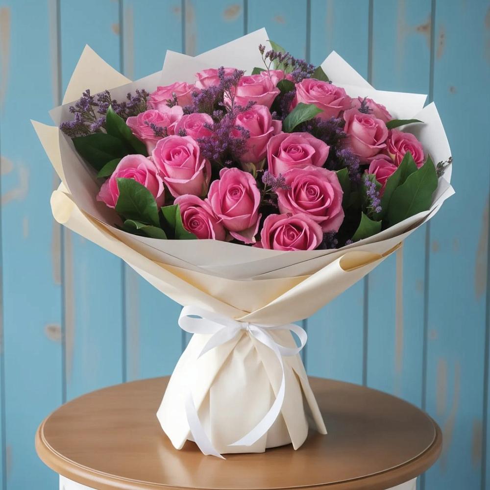 Букет цветов из: Розы в Рязанской