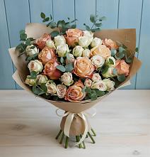 Букет цветов из:  Альстромерии и Розы #REPLACE_PRED# Рязанской