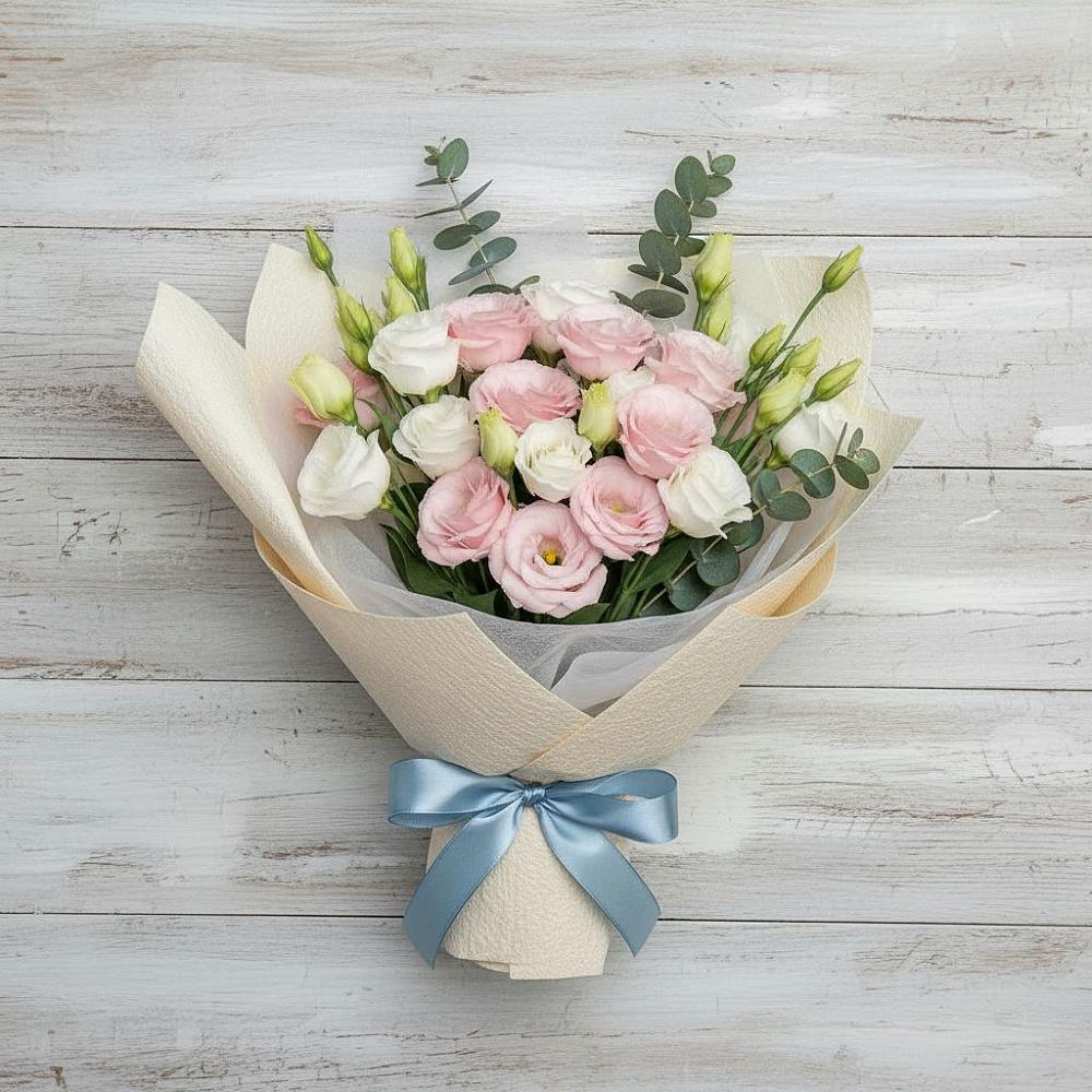 Букет цветов из: Лизиантусы в Рязанской